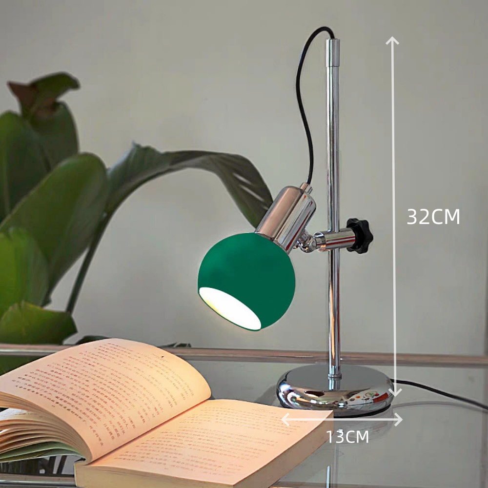 Retro Bauhaus Contrast Color Adjustable Arm Table Lamp
