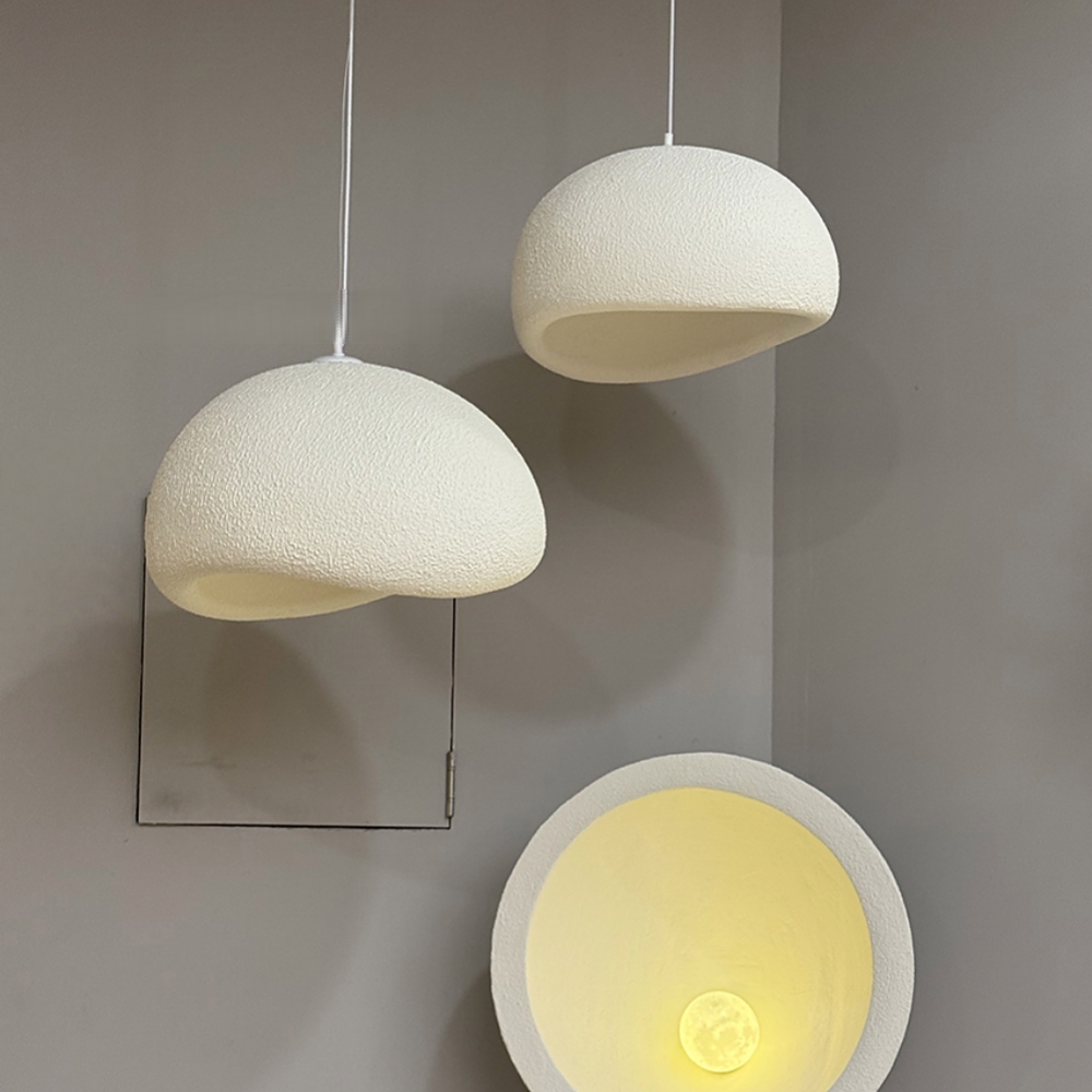 French Minimalist Resin Pendant Light Personalized Creative Design for Living/Dining Room