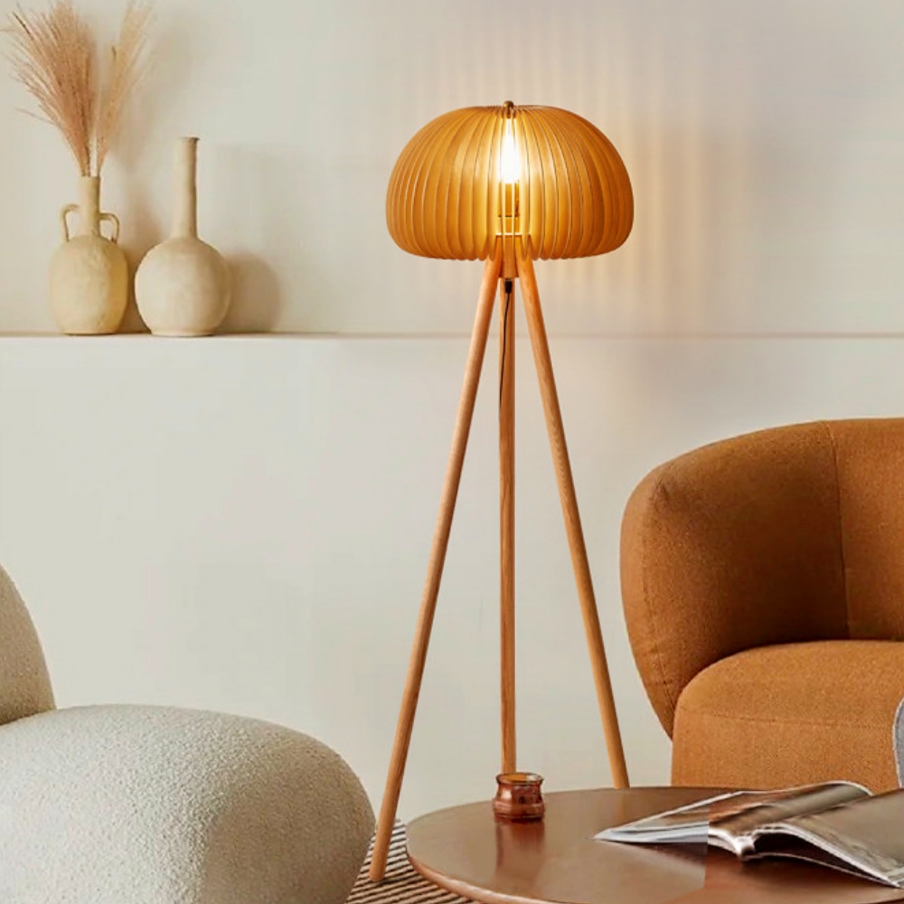 Vintage Creative Pumpkin-Shaped Table & Floor Lamp