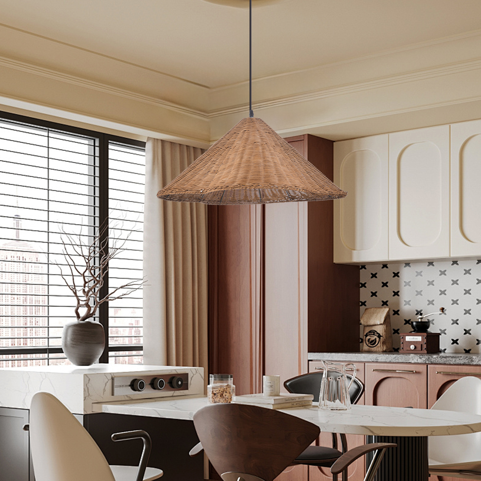 Simple Italian Silk Chandelier Nordic Living Room Bedroom Fabric Pendant Lights