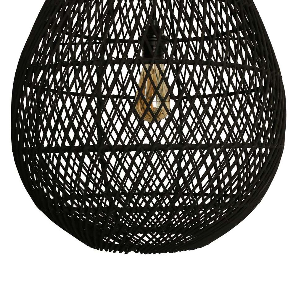 Handmade Rattan Chandelier Tear Shape Lantern Pendant Lamp