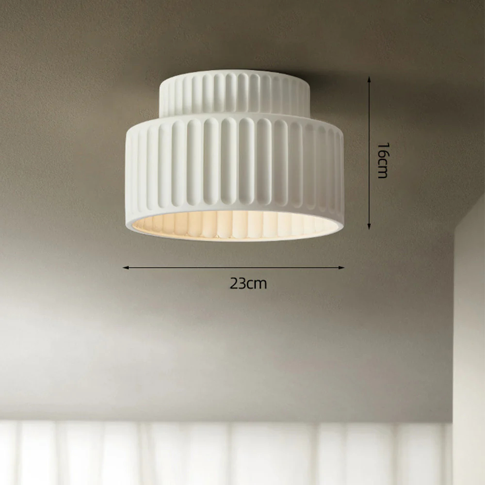 French retro style cream painted embedded ceiling light suitable for various rooms and corridor