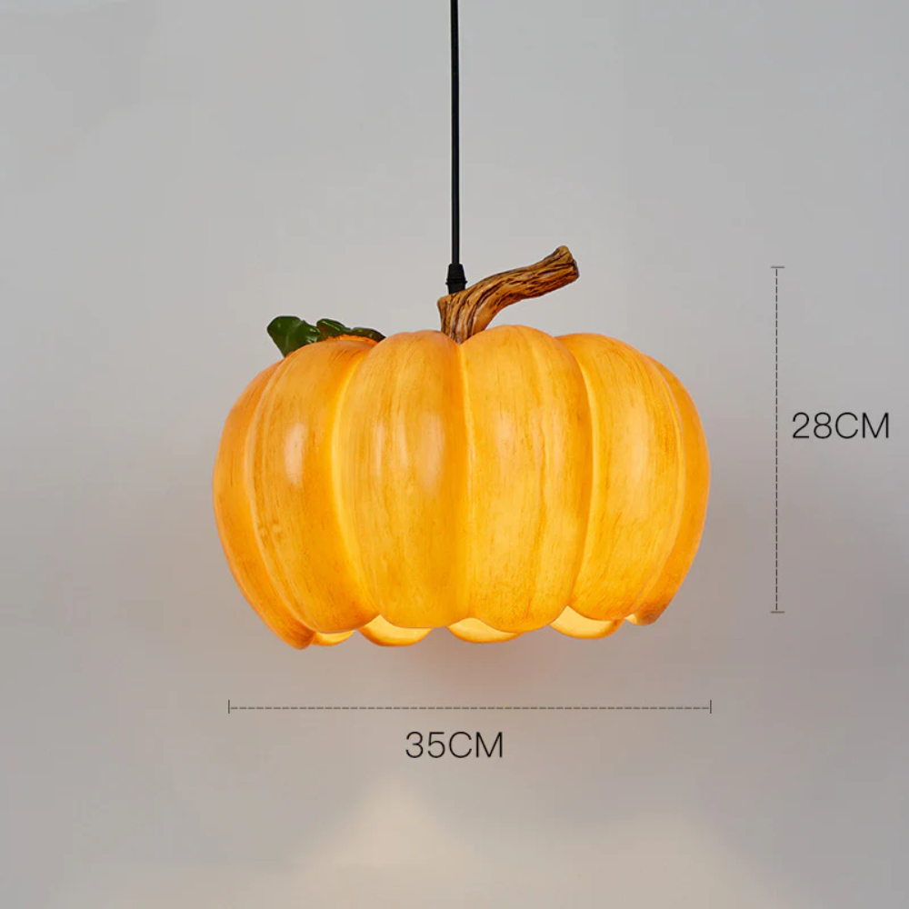 Retro creative resin pumpkin chandelier suitable for foyer bar and restaurant