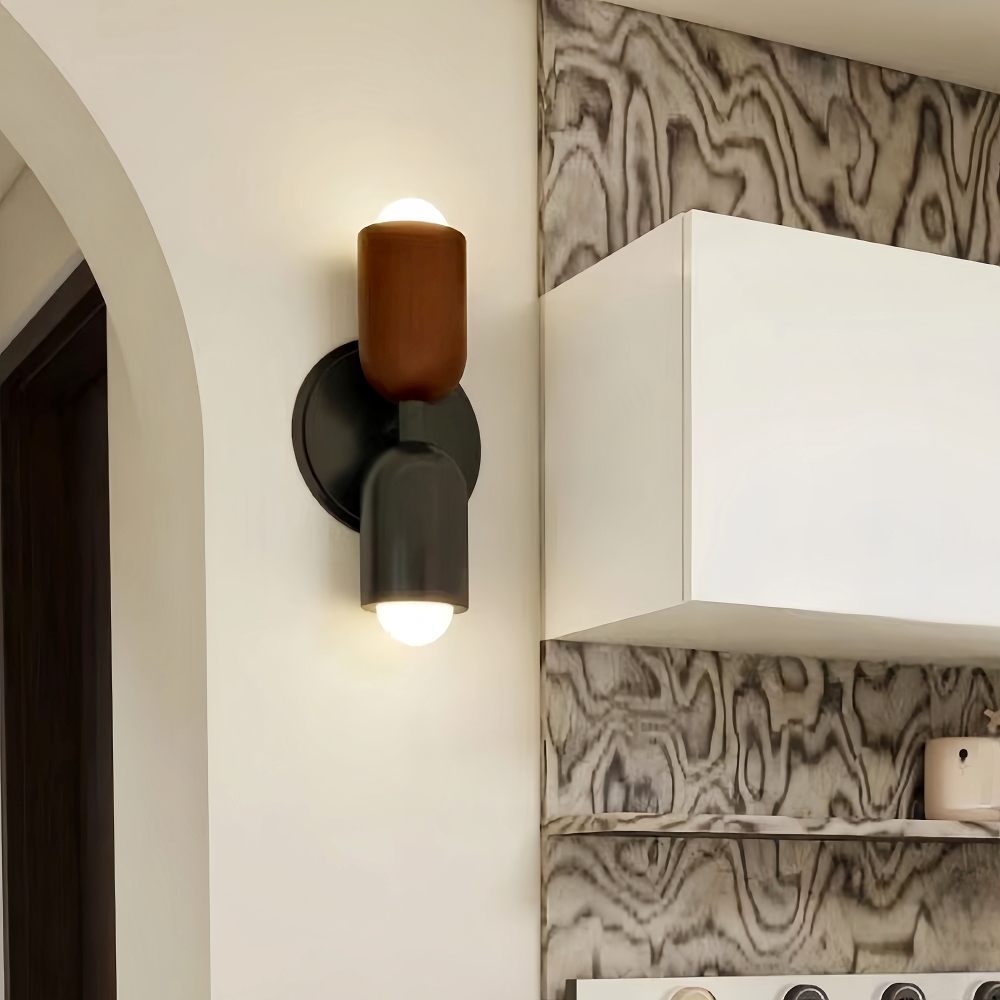 Morandi Color Retro Double Head Creative Home Decoration Wall Lamp