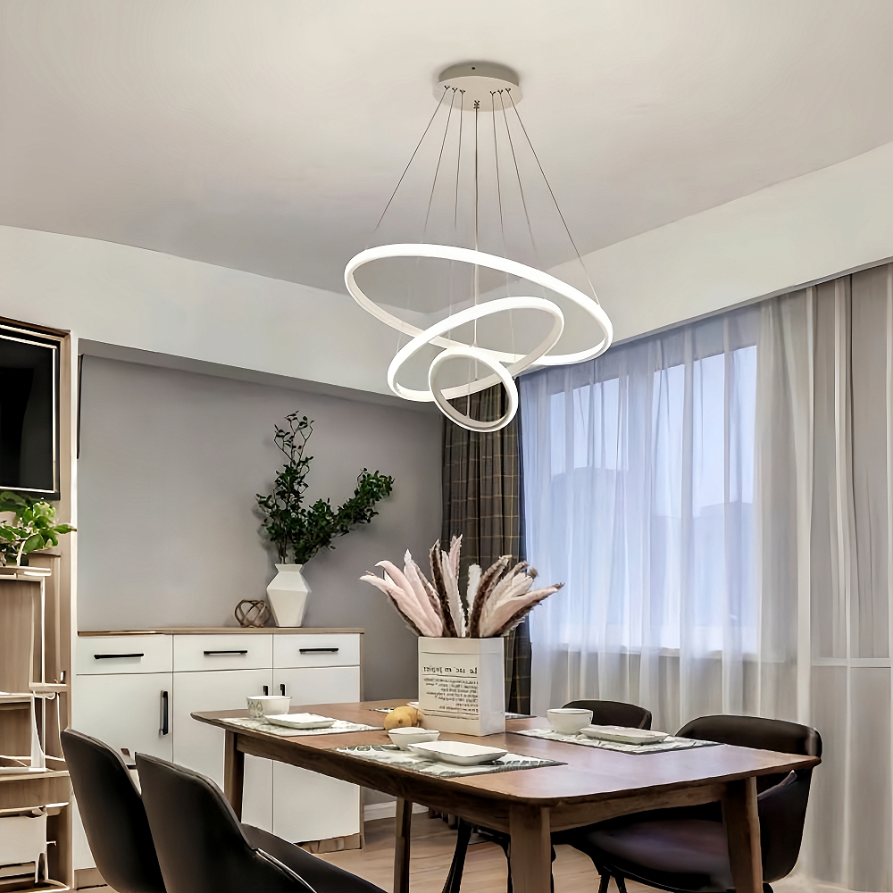 Modern Personalized And Minimalist Circular LED Pendant Light