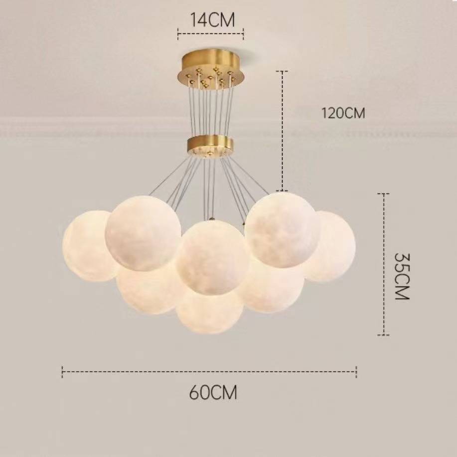 Moon Bubble Chandelier Dining Room Living Room Light