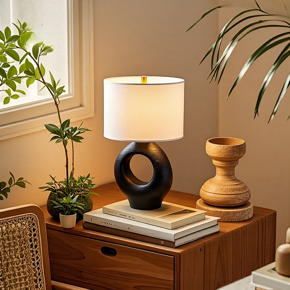 Wabi Sabi Style Retro Creative Resin Desk Lamp