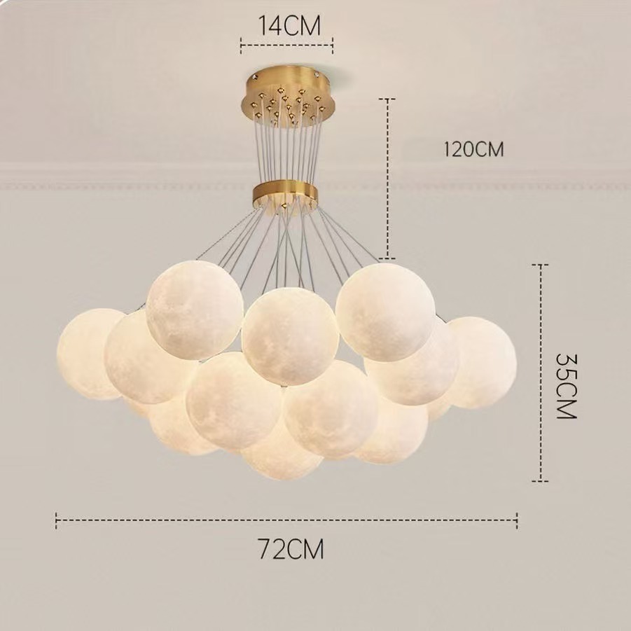 Moon Bubble Chandelier Dining Room Living Room Light