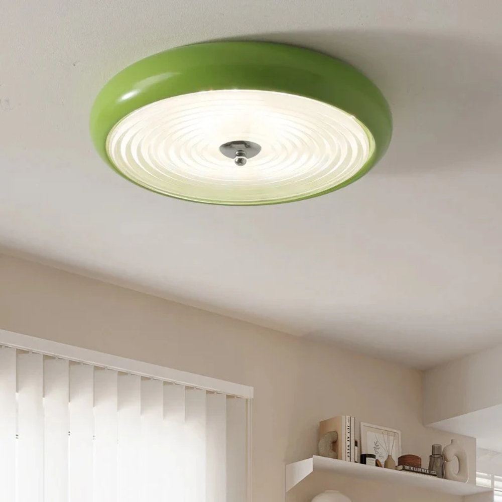 Bauhaus Style Retro Circular Bedroom Ceiling Light