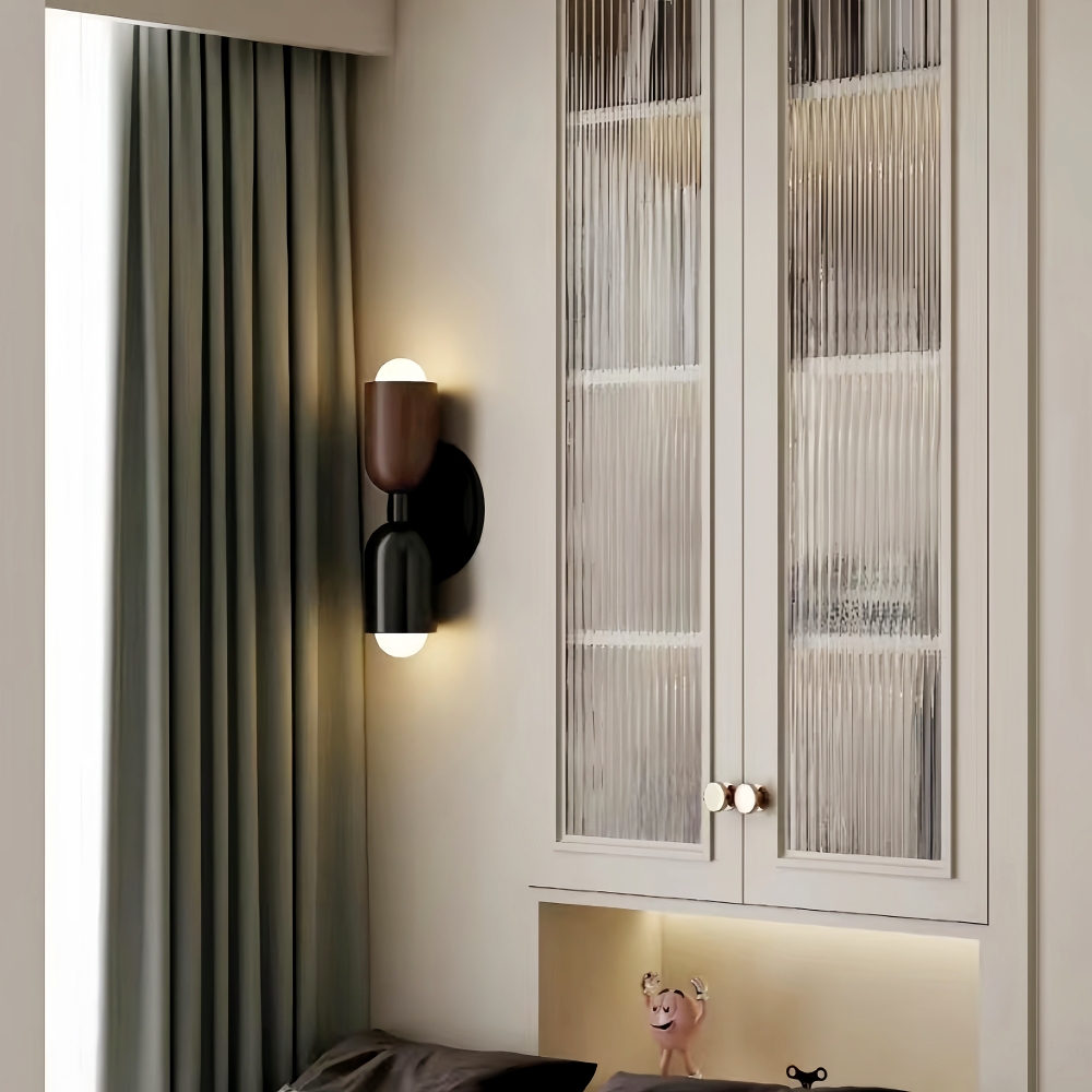 Morandi Color Retro Double Head Creative Home Decoration Wall Lamp