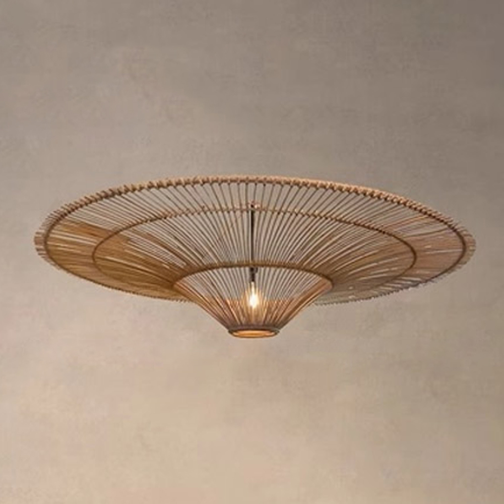 Large Modern Rattan Pendant Light Ceiling Lampshade