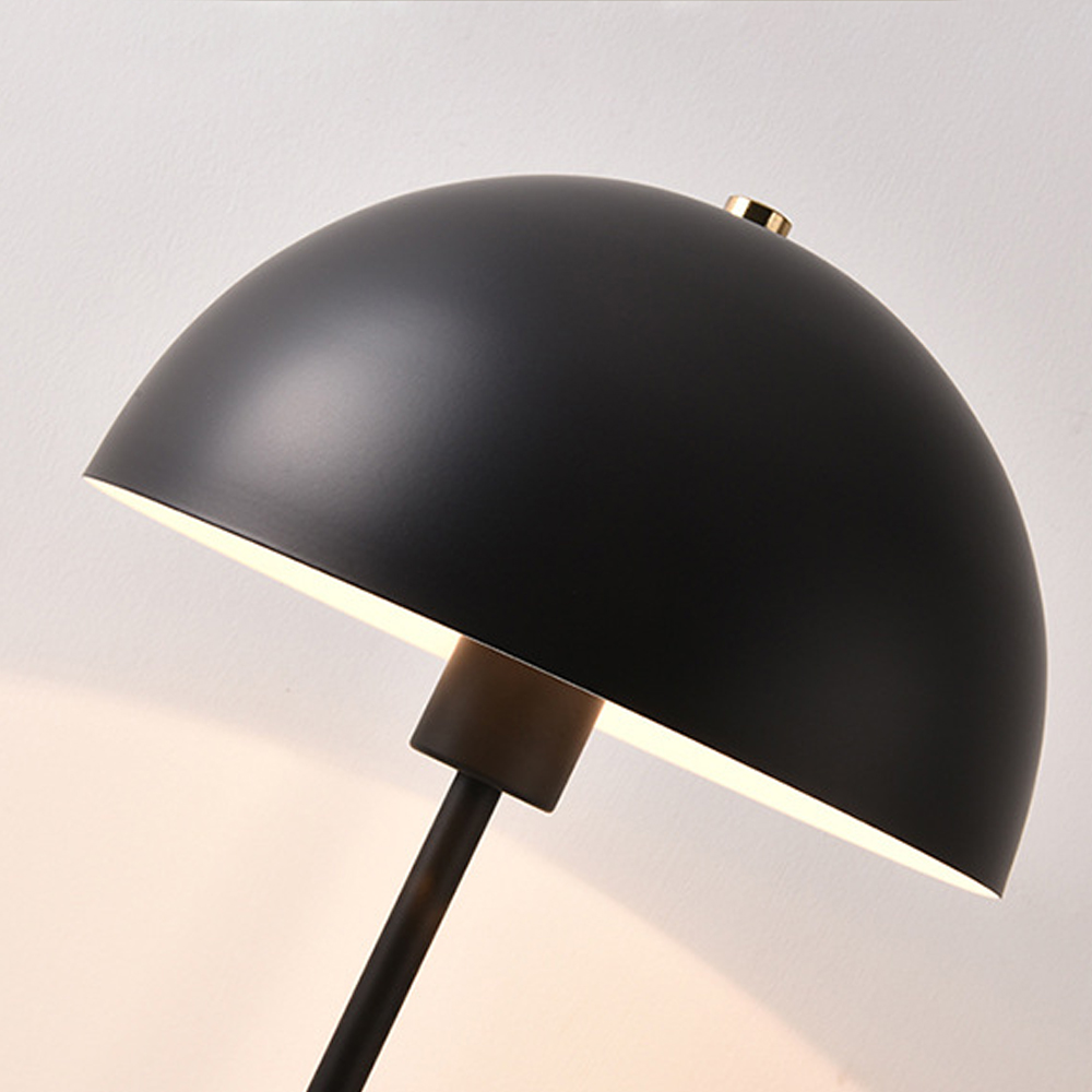 Plug In Mushroom Table Lamp Bedroom Bedside Creative LED Metal Desk Light