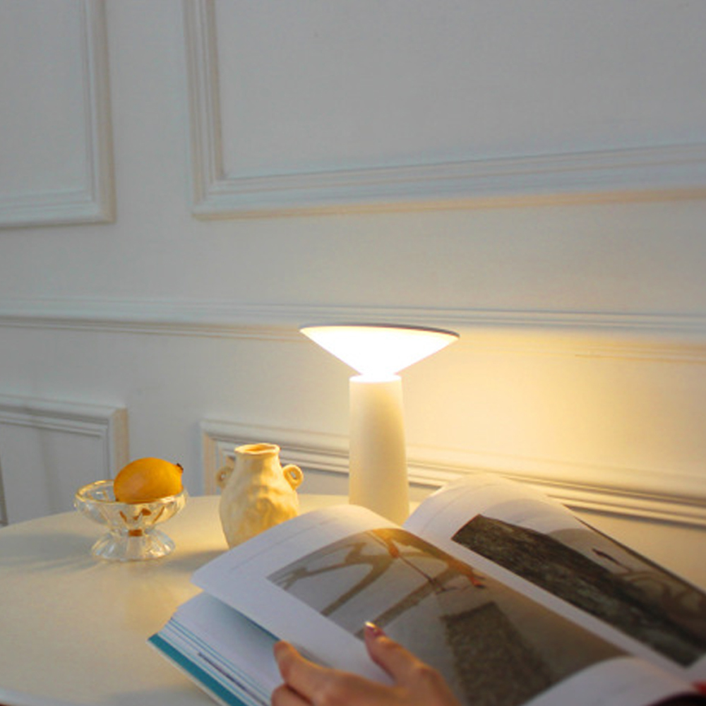 LED Portable Bedside Night Light Nordic Simple Atmosphere Table Lamp USB Charging