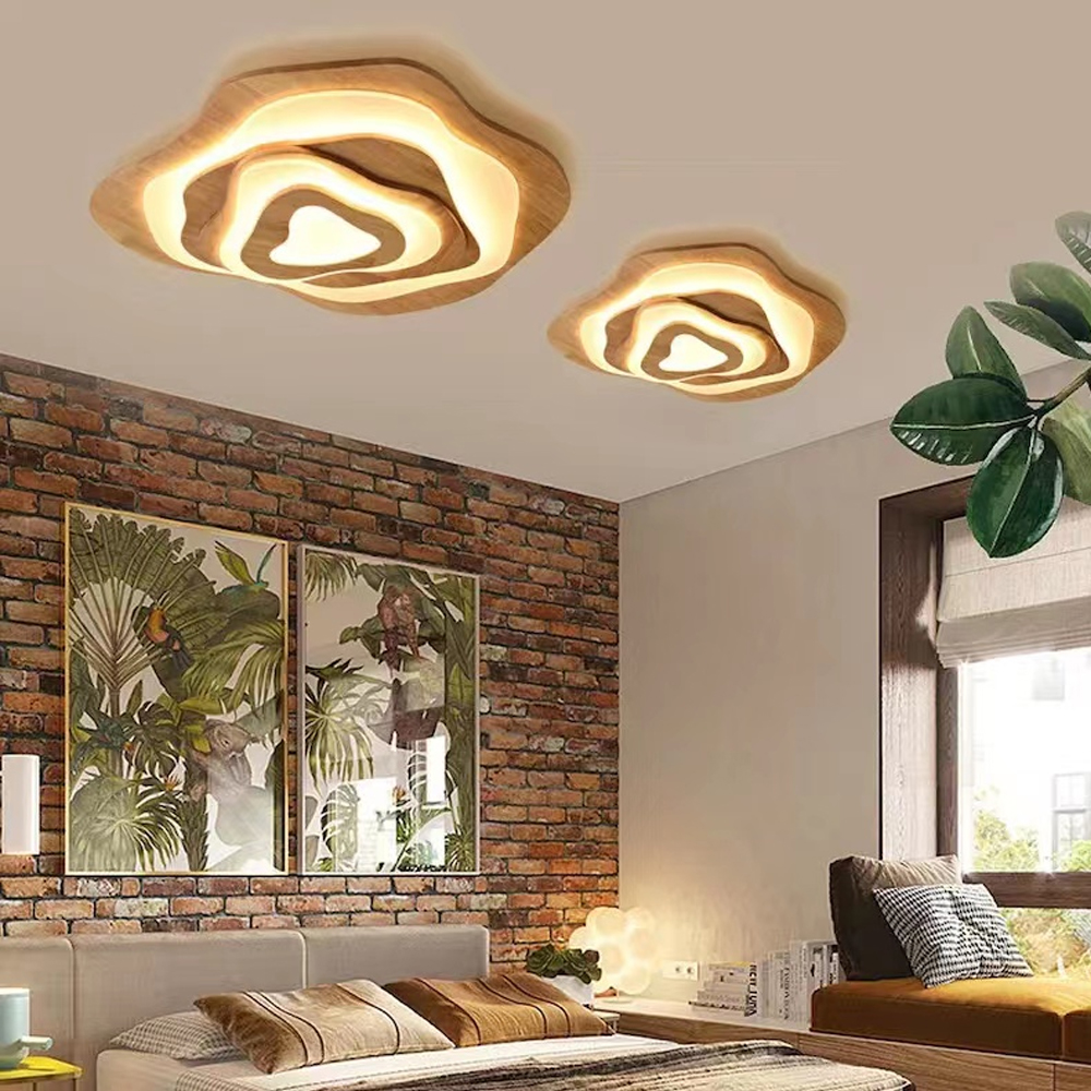 Japanese Art Design Wooden Ceiling Lamp Living Room Chandelier