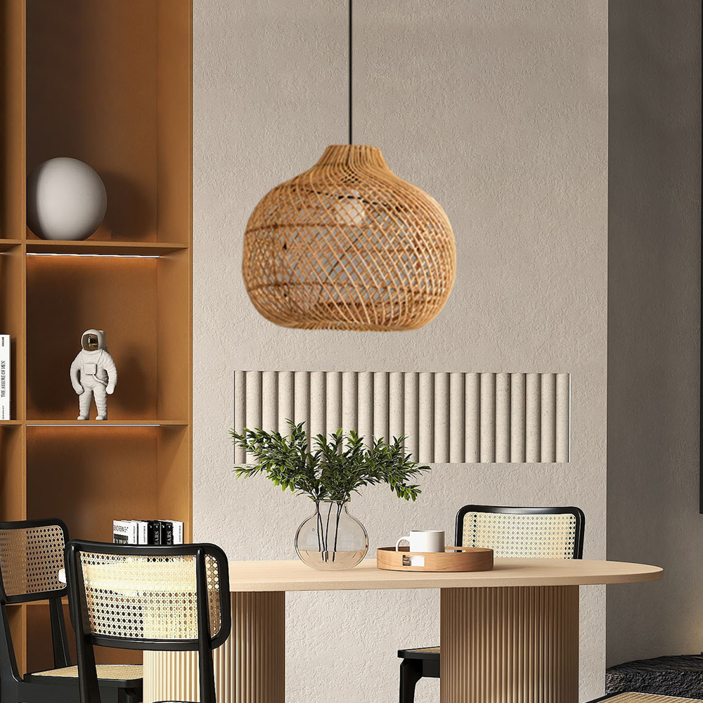 Vintage fresh and high-quality handmade rattan pendant Light