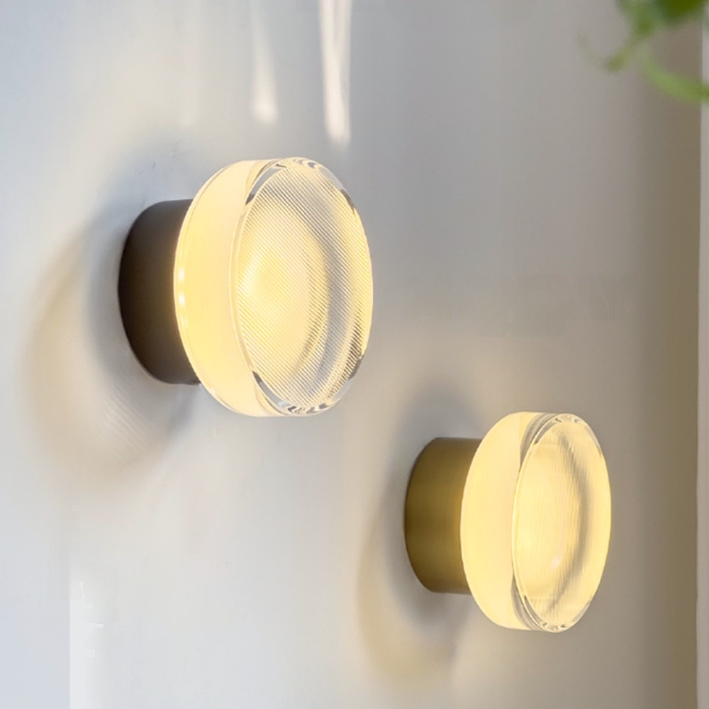 Nordic Minimalist Modern Aluminum Glass Wall Lamp