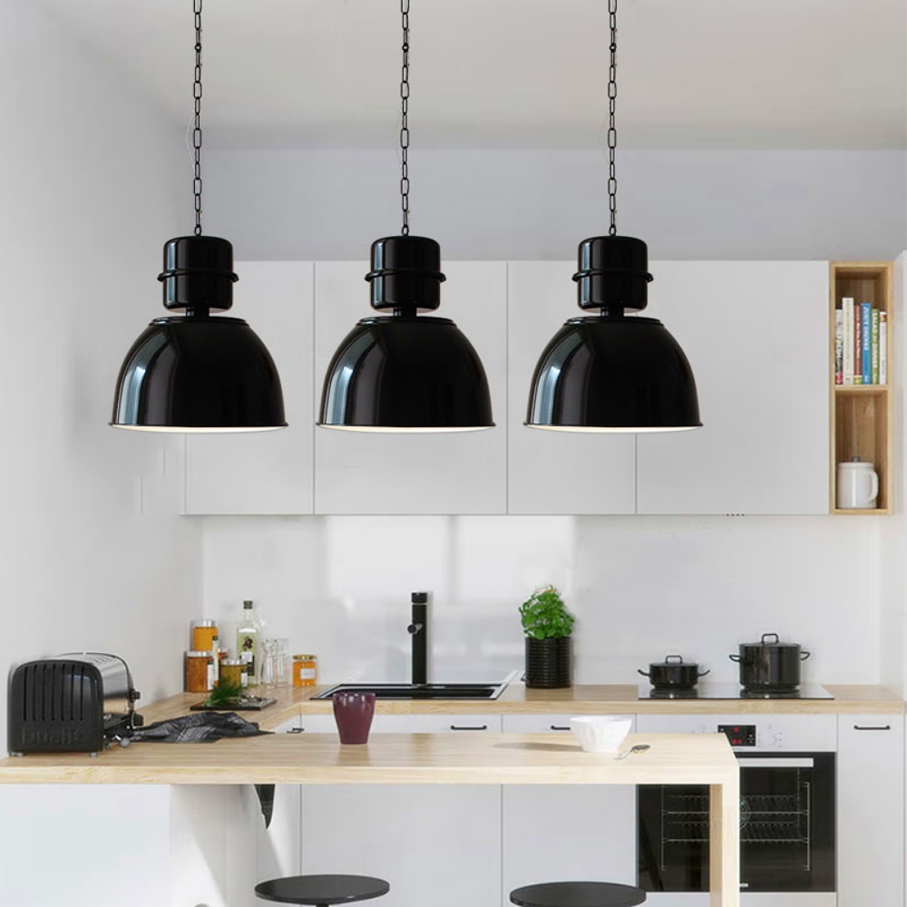 Vintage Industrial Iron Pndant Light Restaurant Dining Area Statement Lighting