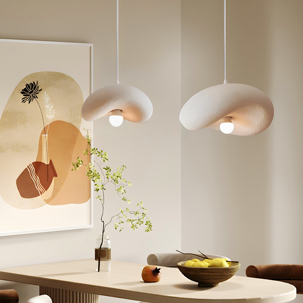 French Minimalist Resin Pendant Light Personalized Creative Design for Living/Dining Room