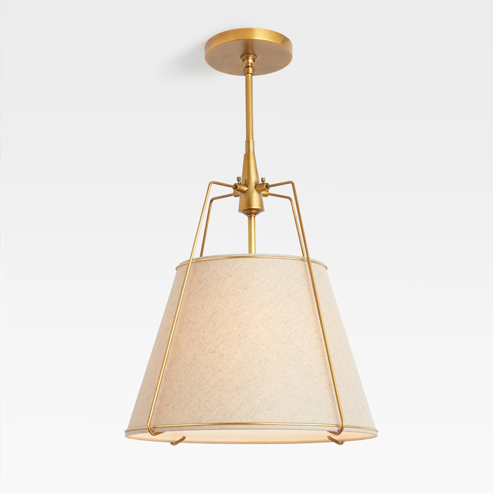 Vintage Living Room Fabric Chandelier Simple Dining Room Pendant Light