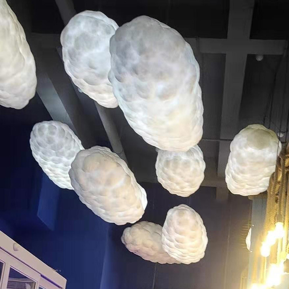 Nursery Creative Cloud Pendant Light Restaurant Dream Cloud Lamp Children's Room Hanging Lighting Fixture