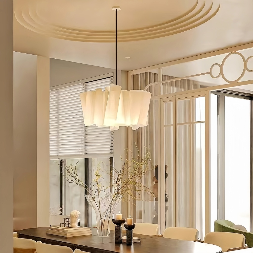 Japanese Retro Artistic Fabric Chandelier Wabi-sabi Home decor Pendant Light