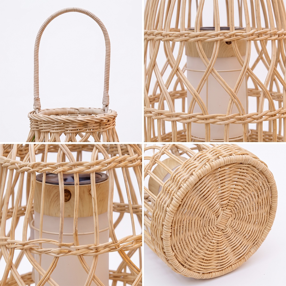Coastal All-Weather Wicker Pendant Light Outdoor Rattan Lamp