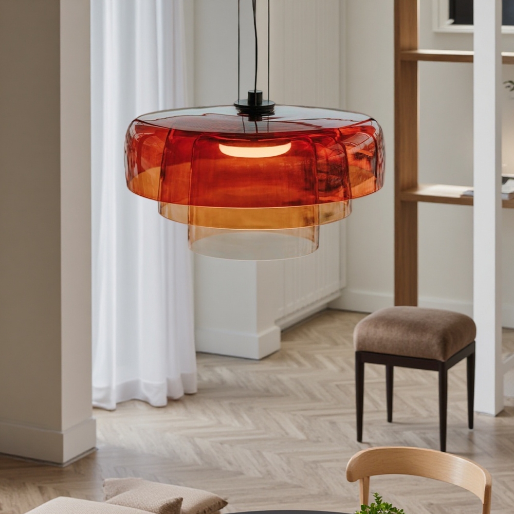 Nordic Style Sleek Minimalist Design Glass Pendant Light