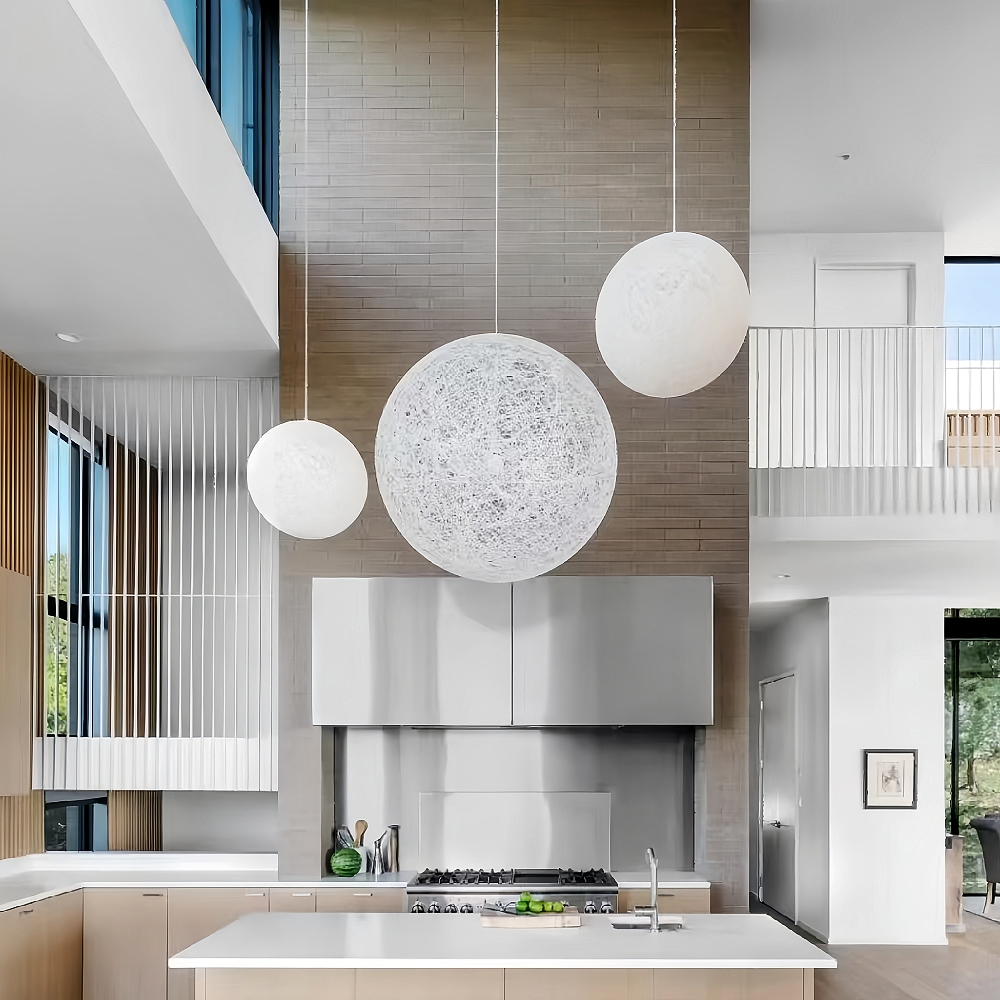 Creative Handmade Woven Colorful Rattan Woven Personalized Circular Chandelier