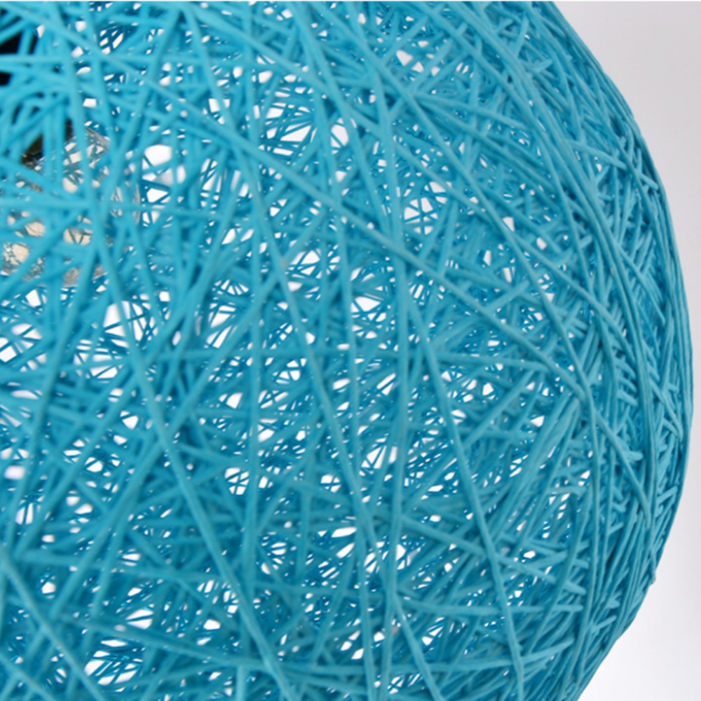 Creative handmade woven colorful rattan woven personalized circular chandelier