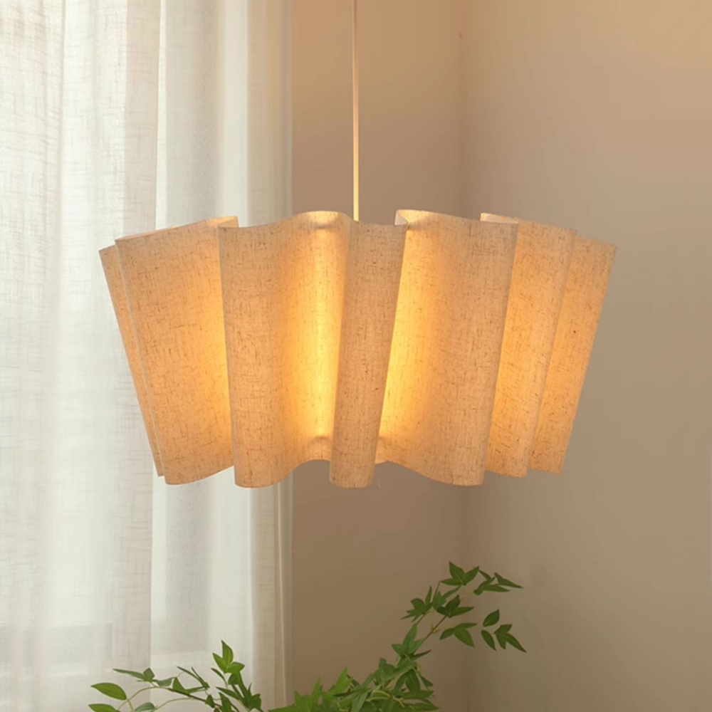 Japanese Retro Artistic Fabric Chandelier Wabi-sabi Home decor Pendant Light