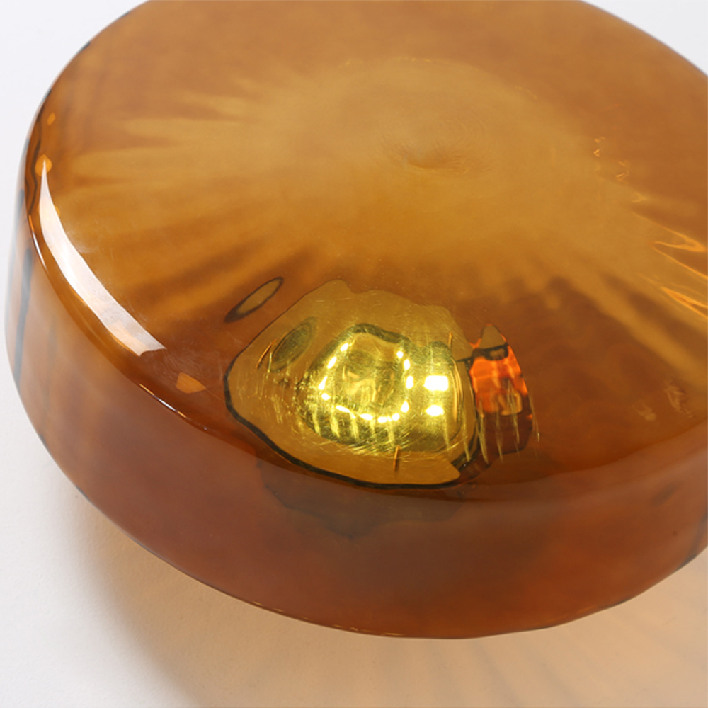 Bauhaus Glass Ceiling light French Medieval Water Ripple Aisle Lamp