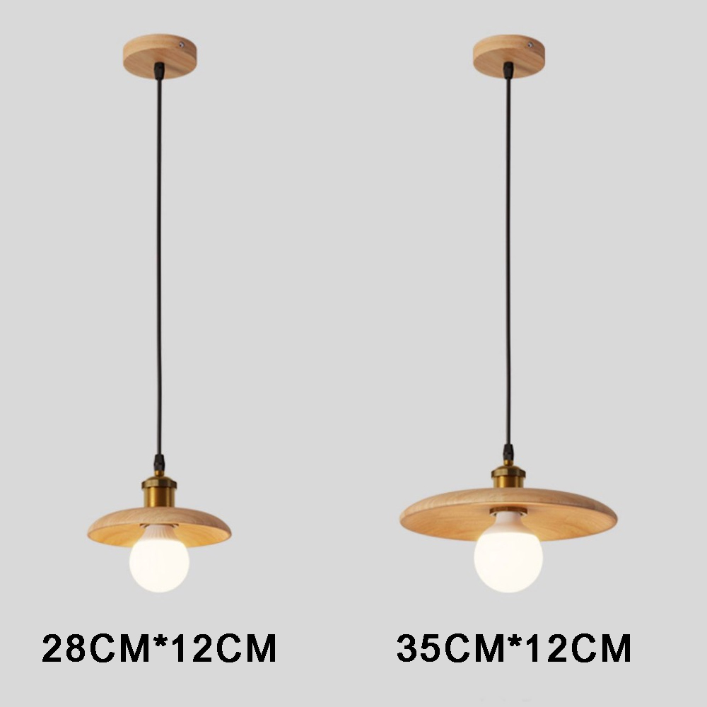 Japanese Kitchen Island Walnut Pendant Light B&B Bedroom Bedside Small Solid Wood Chandelier