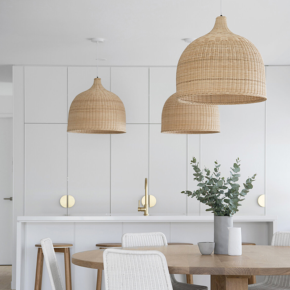 Wabi-Sabi Zen Creative Lighting Handmade Rattan Chandelier