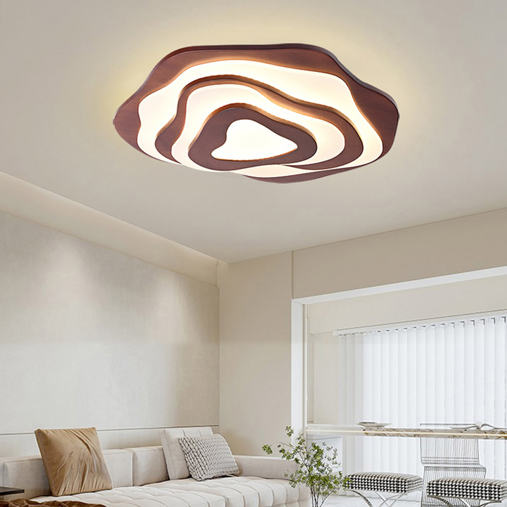 Japanese Art Design Wooden Ceiling Lamp Living Room Chandelier