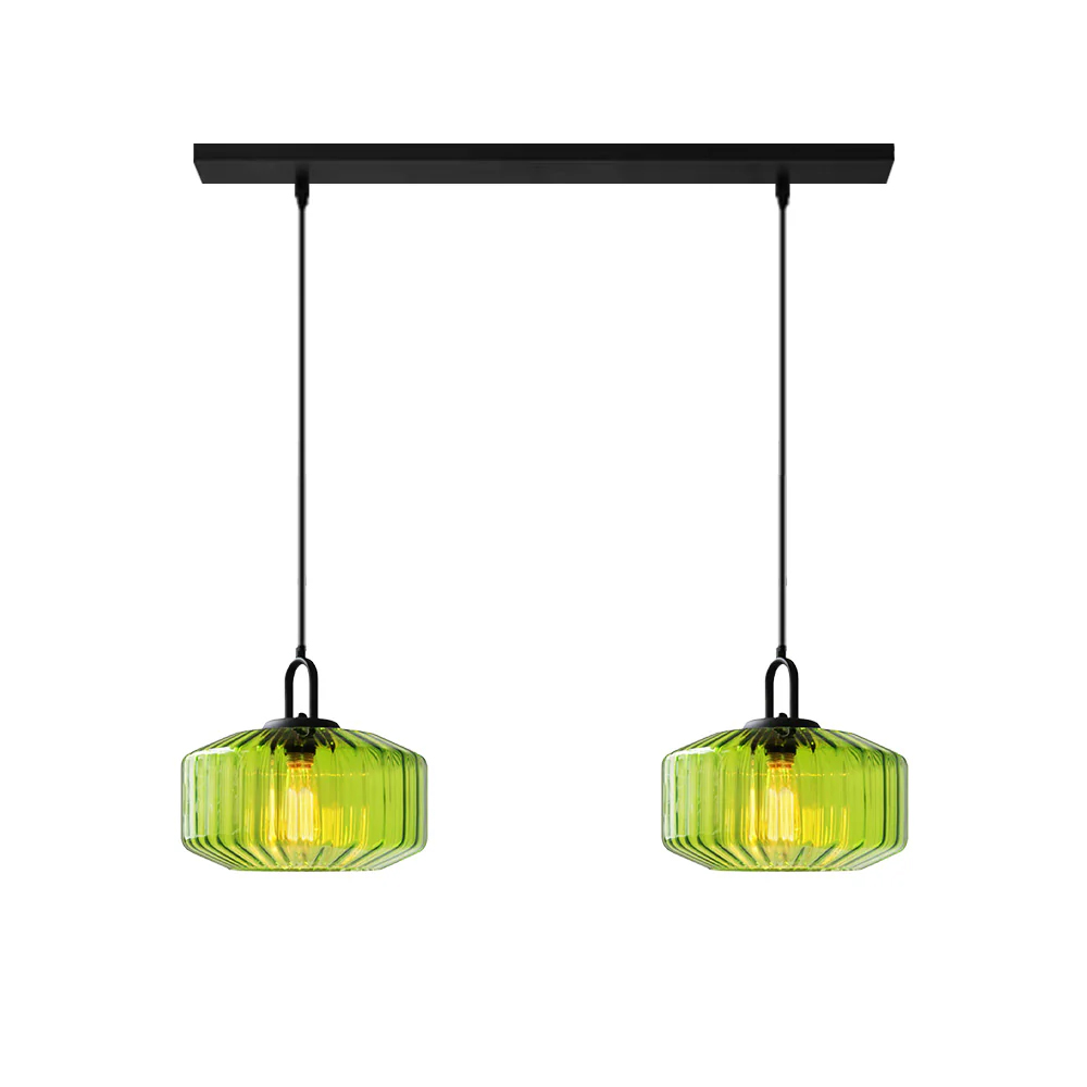 Modern Stained Glass Pendant Light Farmhouse Living Room Chandeliers