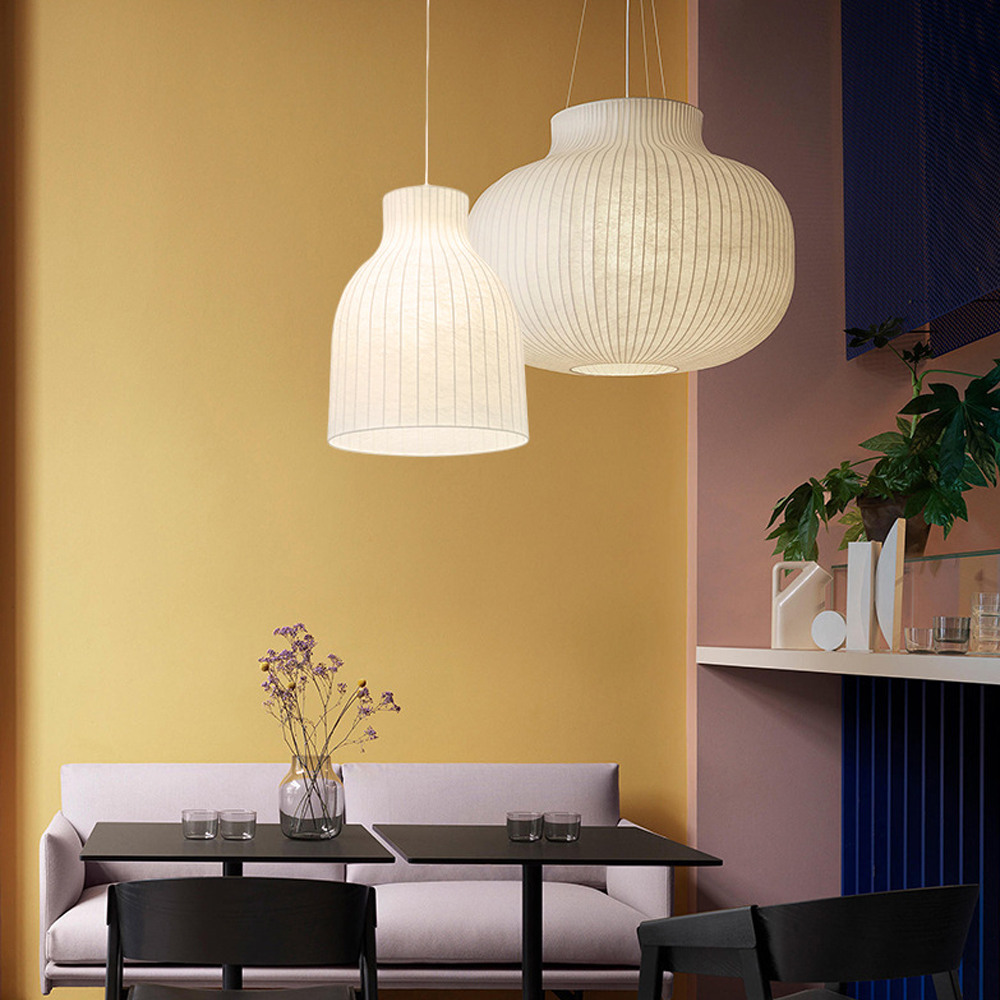 Handmade Elegant Fabric Pendant Lamp Unique Design Boho Chandelier for Cozy Living Rooms