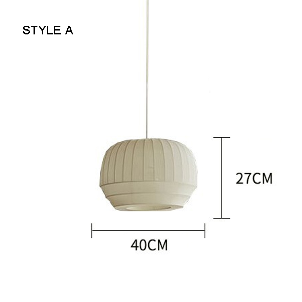 Japanese Style Fabric Pendant Light Creative Wabi-sabi Restaurant Handmade Chandelier