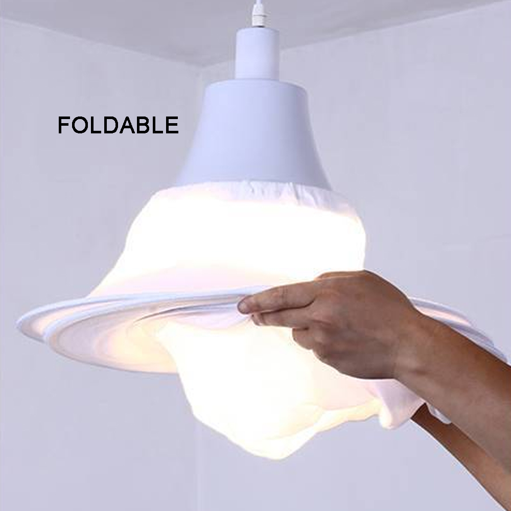 Nordic Fabric Chandelier Tatami Bamboo-shape Long Lantern Lighting Fixture