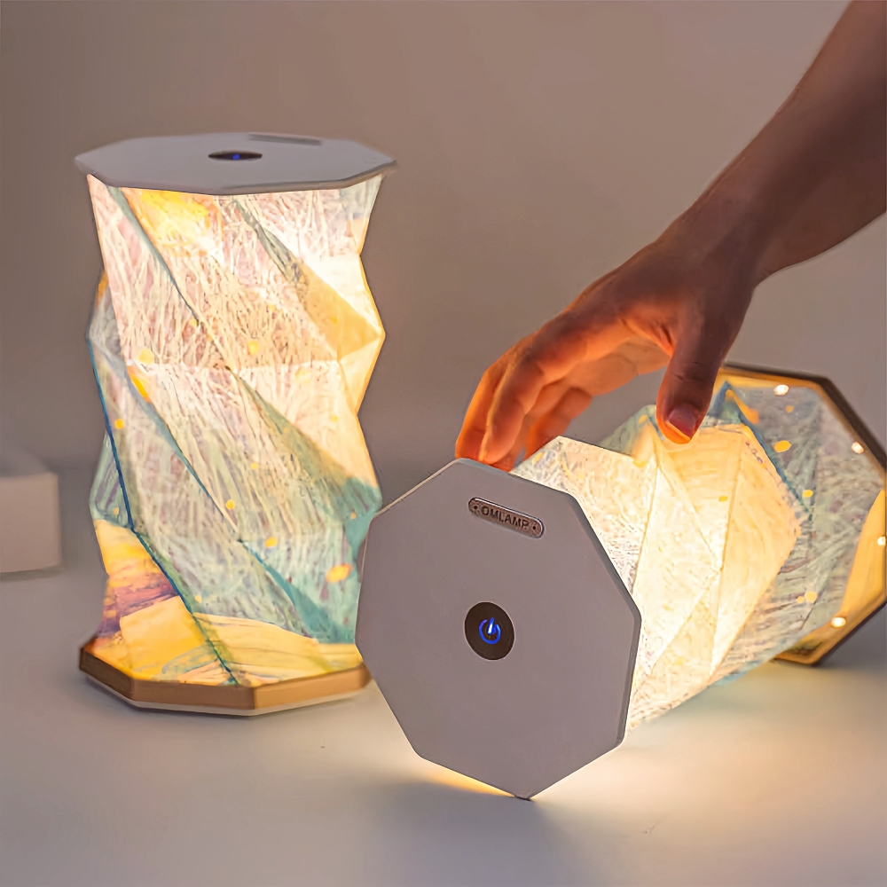 Starry Folding Paper Night Light Creative Gift Table Light