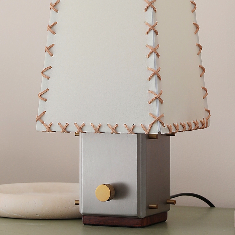 Letter Desk Lamp Handmade Parchment Lampshade