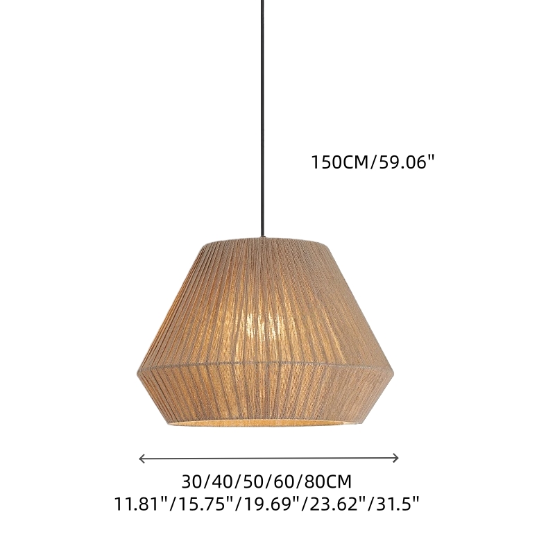 Modern Minimalist Pleated Fabric Pendant Light