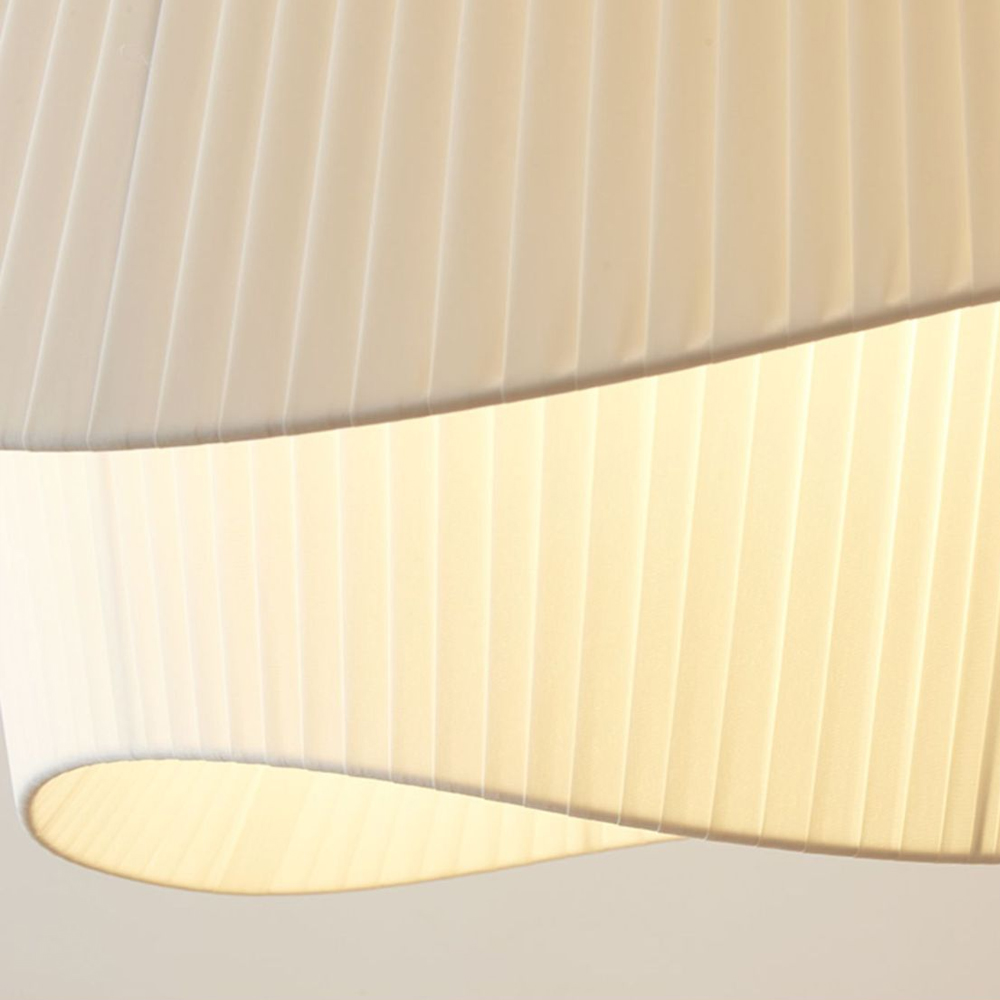 Bohemian Cream Living Room Fabric Pendant Light Makeover Home Decor Lamp