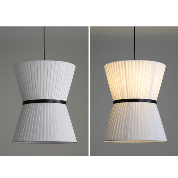 Japanese simple Handmade Fabric Pendant Light Commercial Hanging Ceiling Light Shade