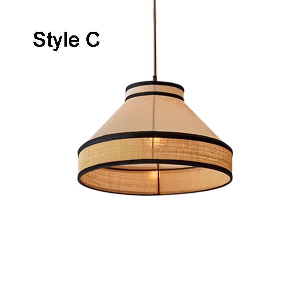 Japanese Restaurant Fabric Pendant Chandelier Designer New Chinese Style B&B Loft Living Room Wabi-sabi Lamp Fixture