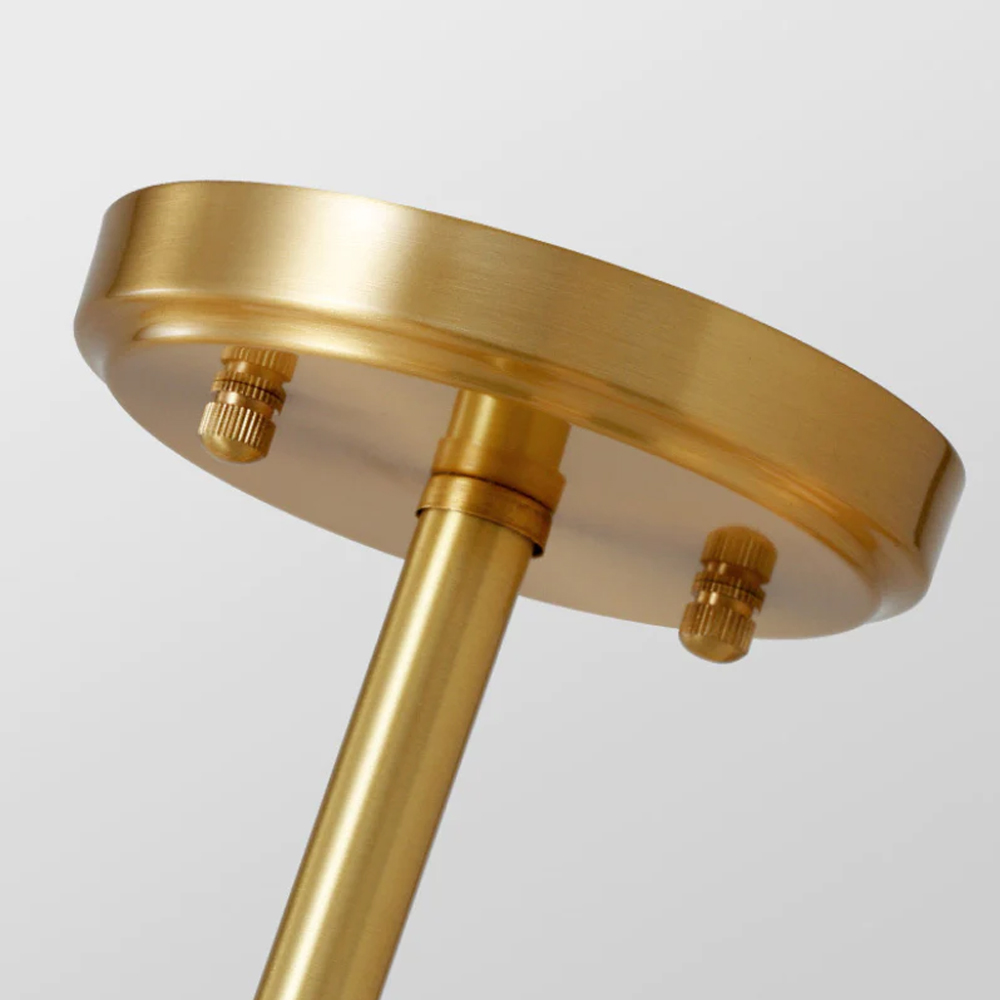 6-light Sputnik Chandelier Golden Molecular Shaped Brass Ceilight Light