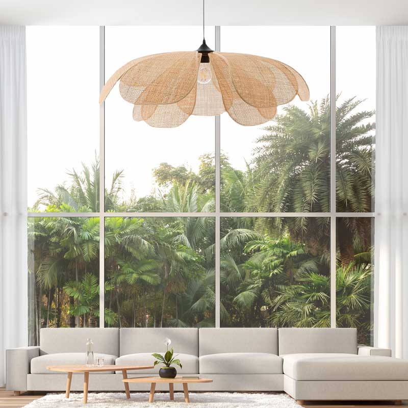 Japanese Wabi-sabi Flower Shape Dining Room Chandelier