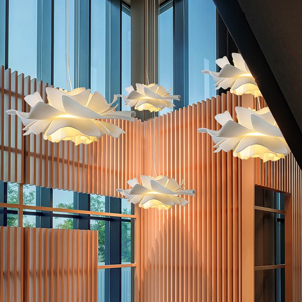 Nordic Modern Creative Petal Acrylic Pendant Light