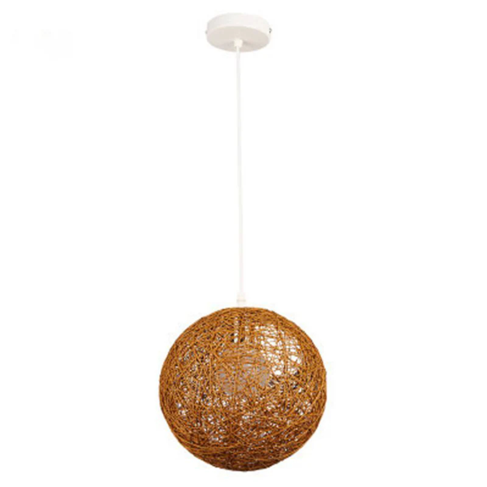 Creative handmade woven colorful rattan woven personalized circular chandelier