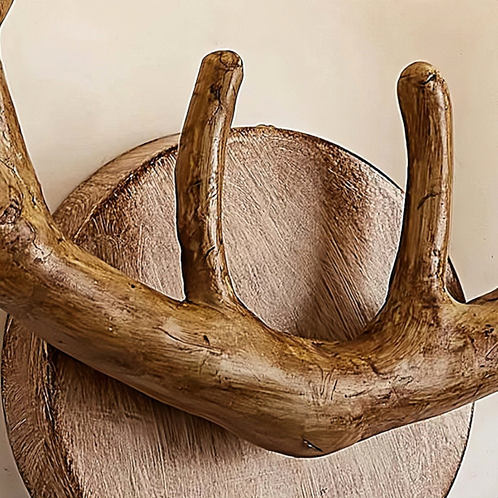 Nordic Creative Imitation Deer Horn Art  Atmosphere Wall Lamp