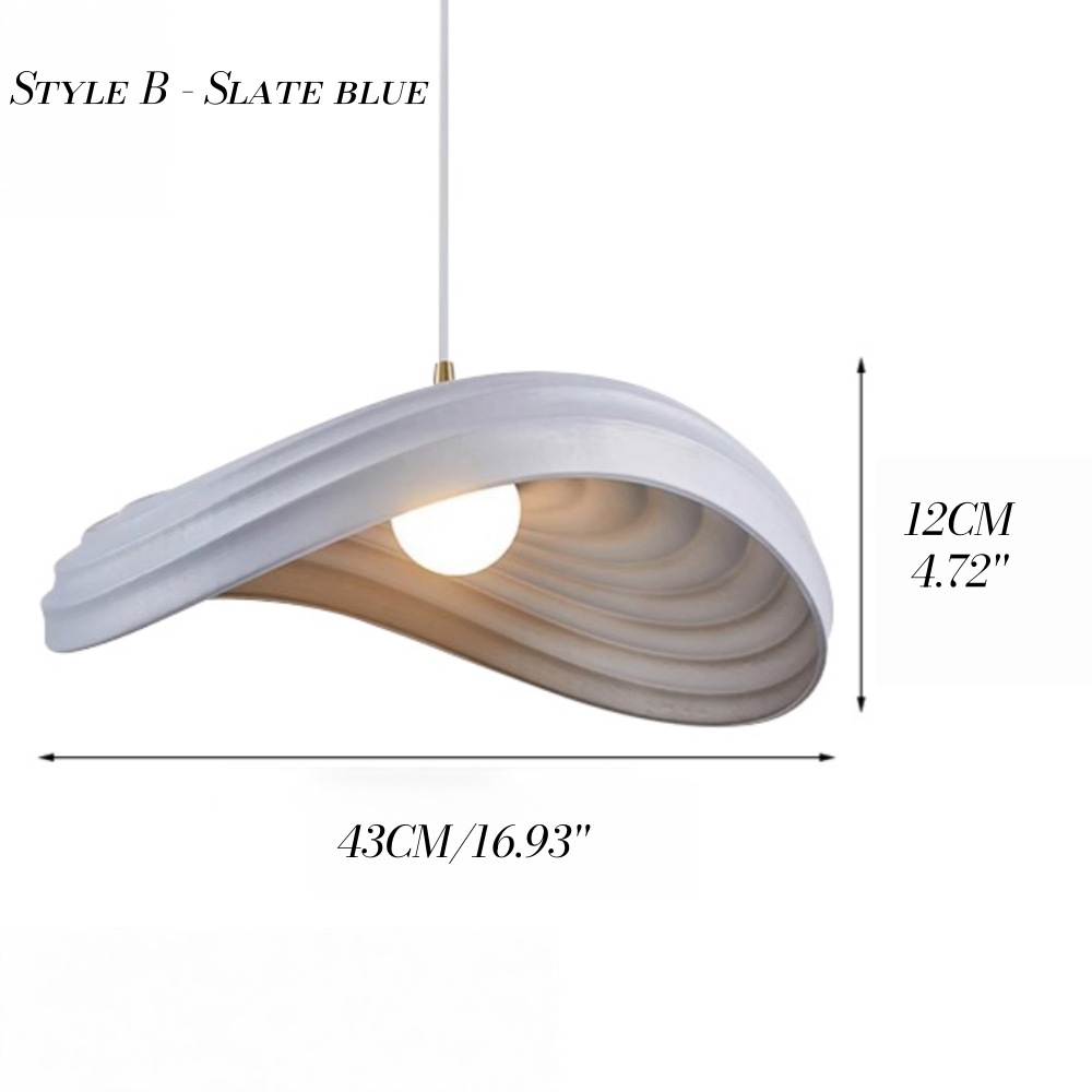 Nordic Minimalist Cream Resin Pendant Lamp